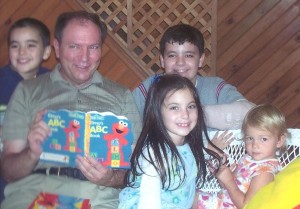 Bob and some of his Grandchildren